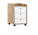 Kummut Meblocross Dolce DOL-08, valge/pruun