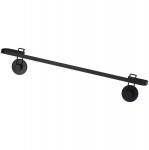 Bathroom Solutions R&auml;tikute hoidja 60 cm Must metall imemisega