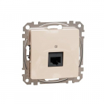Schneider Electric Sedna Design 1xRJ45 CAT5E UTP andme-/arvutipistikupesa, beež