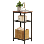 Kohvilauake 2 riiuliga vintage loft pruun 74 cm