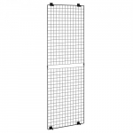 Grid seinapaneelid, 3-osaline traadist esitlusstend, 61x182.8 cm, must, s&uuml;sinikteras, hoiustamine