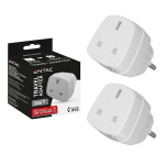 Adapter Entac, UK pistikupesa - EU pistik, 2 tk