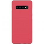 Aizmugurējais vāciņ&scaron; Nillkin Samsung Galaxy S10 Super Frosted Back Cover Red 6902048171657 NSGS10SFBCR (6902048171657)