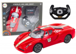 Sportauto R/C 1:16 kaugjuhtimispuldiga, punane