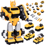 Magnetiline robot-transformer 2in1, kollane