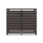 Metallist topeltkonteinervarjualune, pruun