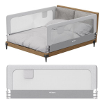 Tulano Cover 30 white-grey voodipiire 200 cm &ndash; kaitse voodist v&auml;ljakukkumise eest
