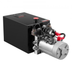 H&uuml;drauliline j&otilde;ujaam, 12 L kahepoolne pump, 55.5x20x22.5 cm, metallist reservuaar