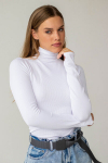 Megztinis golfas i&scaron; rievuoto audinio FLEX POWER Flexit Giulia, spalva white