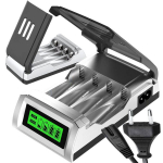 AA ja AAA akude laadija LCD-ekraaniga Rivex Y77