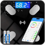 Nutikad kaalud, elektroonilised, rakendusega, Svarstyklės analitinės, elektroninės, i&scaron;maniosios, programėlė, BMI