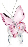 Kristallist liblika kujuke Pink, paberiraskus