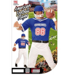 "AMEERIKA JALGPALLIM&Auml;NGIJA" (kombinesoon, kiiver)