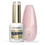 H&uuml;bridne k&uuml;&uuml;nelakk Clavier Nailsology Diamond Rubber Base DB04 Pink 8 ml