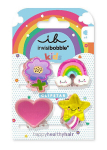 Juukseklambrid Invisibobble Clipstar Kids Happy World v&auml;rvikas libisemiskindel komplekt, 4 tk