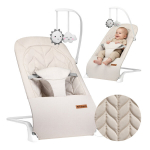 Tulano Moon 10 beige beebikiik ja lamamistool &ndash; reguleeritav seljatugi