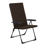 Kokkupandav aiatool Barletta Black Edition, 28-asendiline lamamisasend, terasraam
