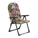 Kokkupandav aiatool &bdquo;Patio Galaxy Black Edition&ldquo; 28-positsioonilise seljatoe ja pol&uuml;estrist istmepadjaga