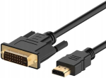 Adapter Dvi-d (24+1) Hdmi kaabli k&uuml;lge, 1,8m