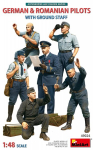 Liimitav mudel MiniArt 49024 German & Romanian Pilots with Ground Staff 1/48