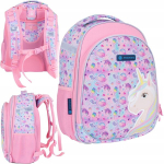 Astrabag seljakott klassile 1 Unicorn, roosa, tugevdatud