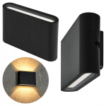 V&auml;lis- ja siseseinavalgusti Led 6w Ip44 must