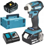 Makita Dtd172rtj l&ouml;&ouml;kdraiver 18v ​​180nm Bldc + 2x5ah