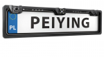 Peiying kaamera numbriraamis 2 parkimisanduriga (buzzer), 140&deg;, &ouml;&ouml;n&auml;gemine, IP67, 9&ndash;15V, PAL