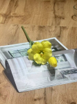 Kunstkollane tulbi&otilde;is 53 cm, vaht, elutruu