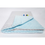Kahepoolne tekk Minky 75х100 cm, grey-blue