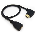 Nurk Hdmi kaabel 90&deg; vasakule 1080p Full Hd 50cm