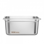 Steam Table Pan, 1/2 suurus 6-pakk, 32.5x26.6x14.8 cm, roostevaba teras