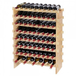 Veiniriiul, 72 pudelit, virnastatav modulaarne, 85x25x102.6 cm, bambuspuit