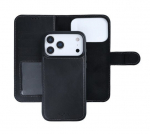 Rixus Duo Magnetic Detachable Wallet Telefoni&uuml;mbris iPhone 17 Pro Max Black