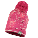 Huppa Laste m&uuml;ts FLAKE, pink pattern