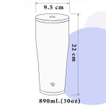 Zojirushi mullivann &otilde;lgedega 890 ml granaat