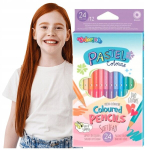Colorino pastell kahev&auml;rvilised pliiatsid 24 v&auml;rvi