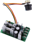 Dc 10-60v reguleeritav 12v potentsiomeetri pinge regulaator 1200w pwm mootori kiiruse regulaatori l&uuml;liti voolu reguleerimisega 20a