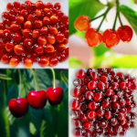 Koonilised ripatsid, 20PCS Big Red Conical Cherries