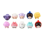 V&otilde;tmehoidjad, 5 tk, 5pcs cartoon three-dimensional resin jewelry accessories mixed
