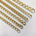 Pagasi ahel metallketi komplekt, 9.5mm Light Golden 120cm (1pc)