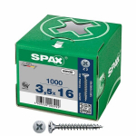 Puidukruvid Spax 3,5 x 16 mm, 1000 tk.