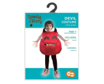 Kost&uuml;&uuml;m lastele "punane kurat" 92/104 cm Halloweeniks