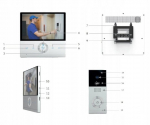 Video intercom Conessi Full Hd 7'' Tuya rakendusega