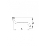 K&ouml;&ouml;gi segisti kraan S 1/2" 250 mm, kroom