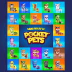 Marioinex Mini Waffle Pocket Pets Meduuside konstruktor, 25 det.
