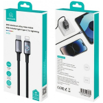 Usams Sj753 Usb-c ja Lightning kaabel, 1,2 m, 30 W, hall