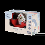 Puidust v&otilde;idus&otilde;iduauto "bob ja karu" - punane