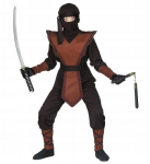 Laste "ninja" kost&uuml;&uuml;m, pruun, suurus 158