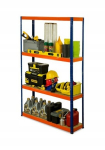 Metallist riiul Helios 180x120x35 cm, 4 riiulit, 400 kg/riiul